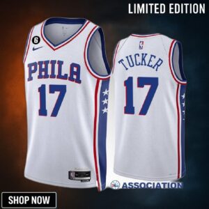 P.j. Tucker 17 Philadelphia 76ers White Jersey -23 Association Edition Swingman