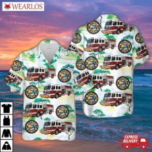 Panama City Fire Department Florida Hawaiian Shirt