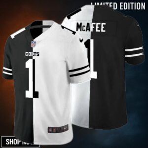 Pat Mcafee #1 Nfl 2025 Black And White Jersey