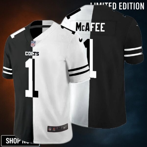 Pat Mcafee #1 Nfl 2025 Black And White Jersey