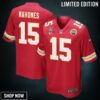 Patrick Mahomes 15 Kansas City Chiefs Super Bowl Lvii Champions 3 Stars Men Game Jersey - Red