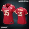 Patrick Mahomes 15 Kansas City Chiefs Super Bowl Lvii Game Jersey - Women Red