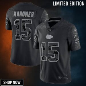 Patrick Mahomes Kansas City Chiefs Rflctv Limited Jersey - Black