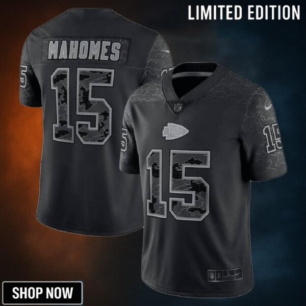 Patrick Mahomes Kansas City Chiefs Rflctv Limited Jersey - Black