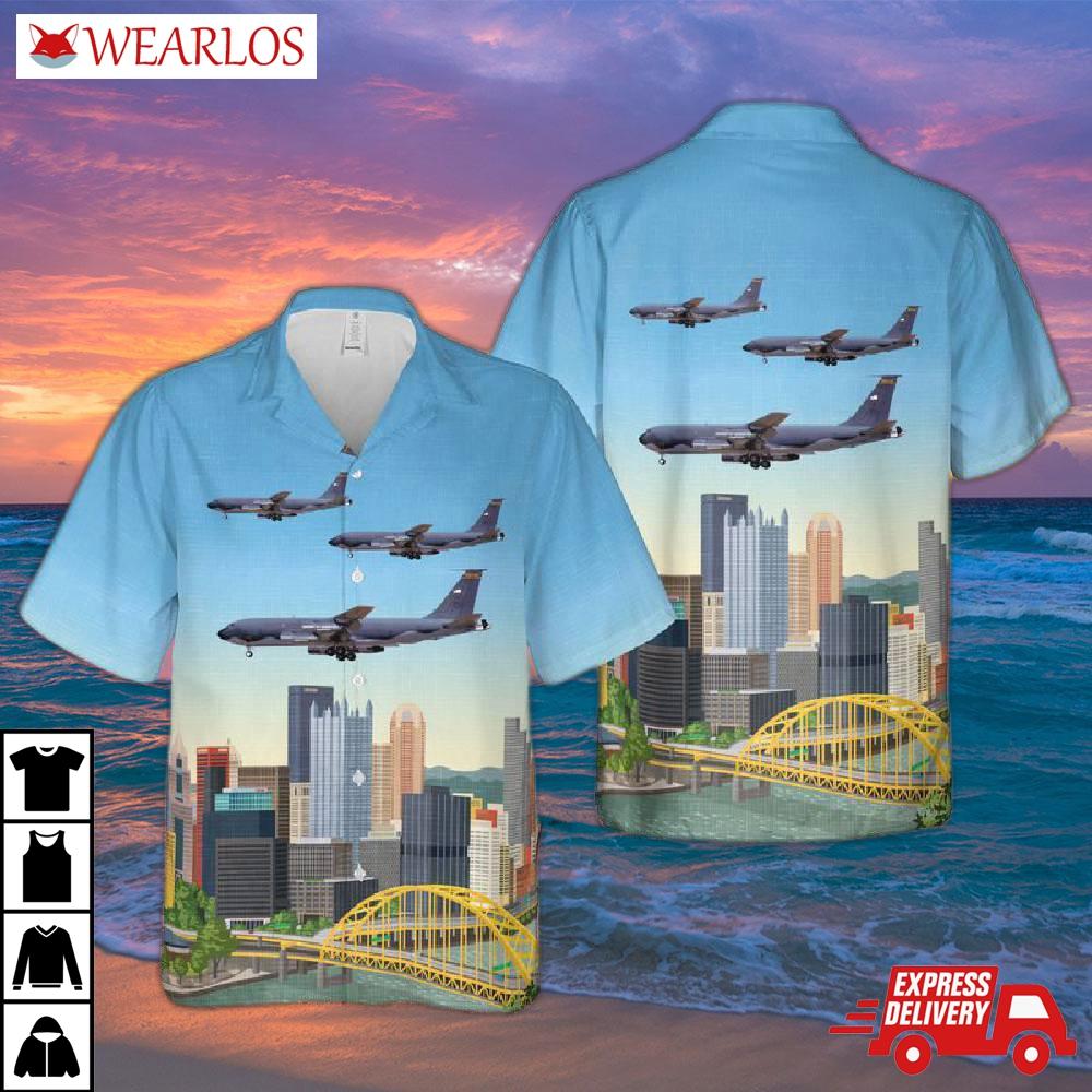 Pennsylvania Air National Guard 146th Refueling Squadron Kc-135 Stratotanker Hawaiian Shirt