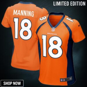 Peyton Manning Denver Broncos Womens Game Jersey - Orange Nfl