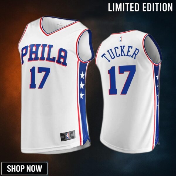 Philadelphia 76ers 17 P.j. Tucker Association Jersey -23 White