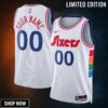 Philadelphia 76ers Nike City Edition Swingman Jersey - Custom Unisex