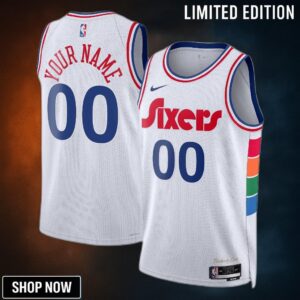 Philadelphia 76ers Nike City Edition Swingman Jersey - Custom Unisex