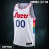 Philadelphia 76ers Nike City Edition Swingman Jersey - Custom Unisex