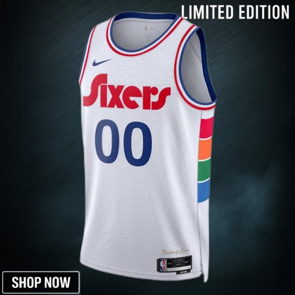 Philadelphia 76ers Nike City Edition Swingman Jersey - Custom Unisex