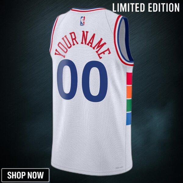 Philadelphia 76ers Nike City Edition Swingman Jersey - Custom Unisex