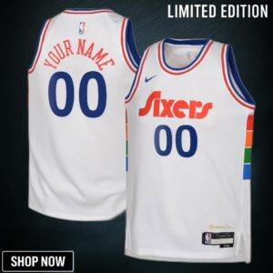 Philadelphia 76ers Nike City Edition Swingman Jersey - Custom Youth