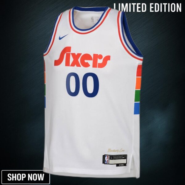 Philadelphia 76ers Nike City Edition Swingman Jersey - Custom Youth