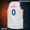Philadelphia 76ers Nike City Edition Swingman Jersey - White Tyrese Maxey Youth