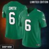 Philadelphia Eagles #6 Devonta Smith Alternate Vapor Fuse Limited Jersey - Kelly Green