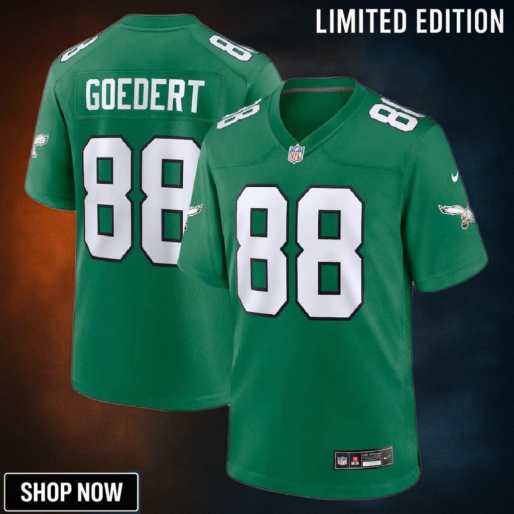 Philadelphia Eagles #88 Dallas Goedert Alternate Game Player Jersey - Kelly Green