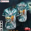 Philadelphia Eagles Baby Yoda Tiki Hawaiian Shirt
