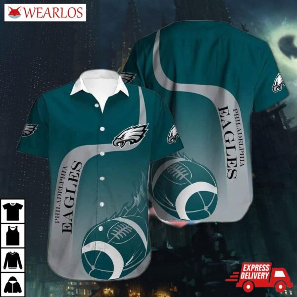 Philadelphia Eagles Classic Football Wave Hawaiian Shirt