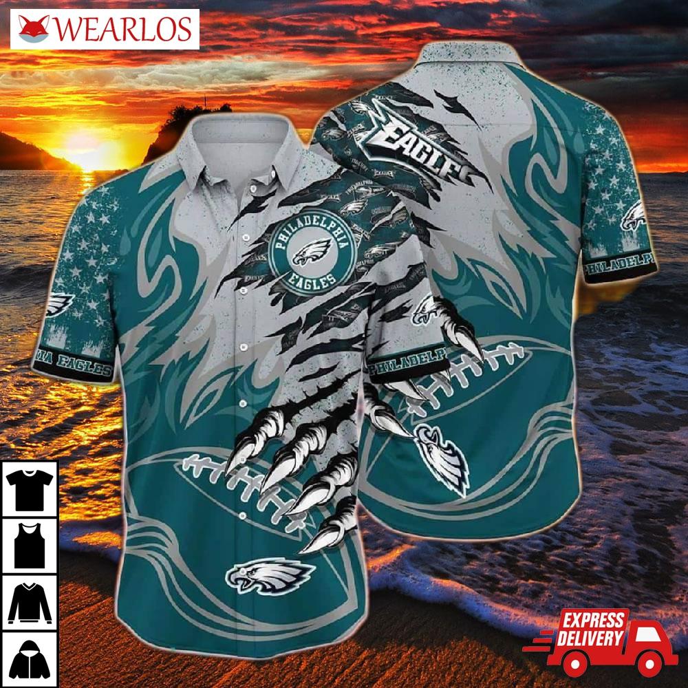 Philadelphia Eagles Claw Attack Hawaiian Shirt
