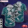 Philadelphia Eagles Claw Marks Gridiron Hawaiian Shirt