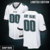 Philadelphia Eagles Custom Game Jersey White Jerseys Nfl