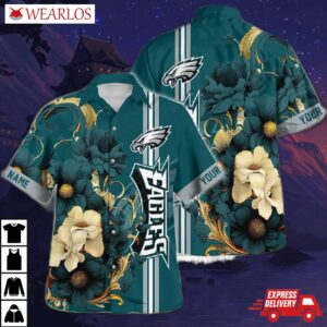 Philadelphia Eagles Floral Glory Hawaiian Shirt