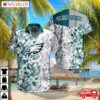 Philadelphia Eagles Floral Whiteout Hawaiian Shirt