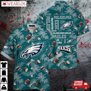 Philadelphia Eagles Football Paradise Hawaiian Shirt