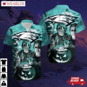 Philadelphia Eagles Fright Night Halloween Hawaiian Shirt