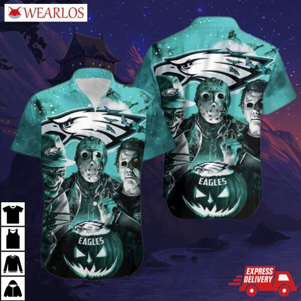 Philadelphia Eagles Fright Night Halloween Hawaiian Shirt