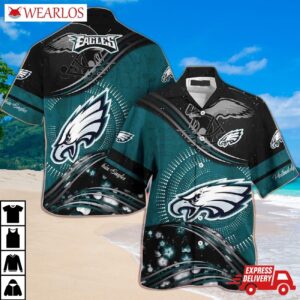 Philadelphia Eagles Galactic Flow Hawaiian Shirt