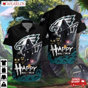 Philadelphia Eagles Happy Halloween Hawaiian Shirt
