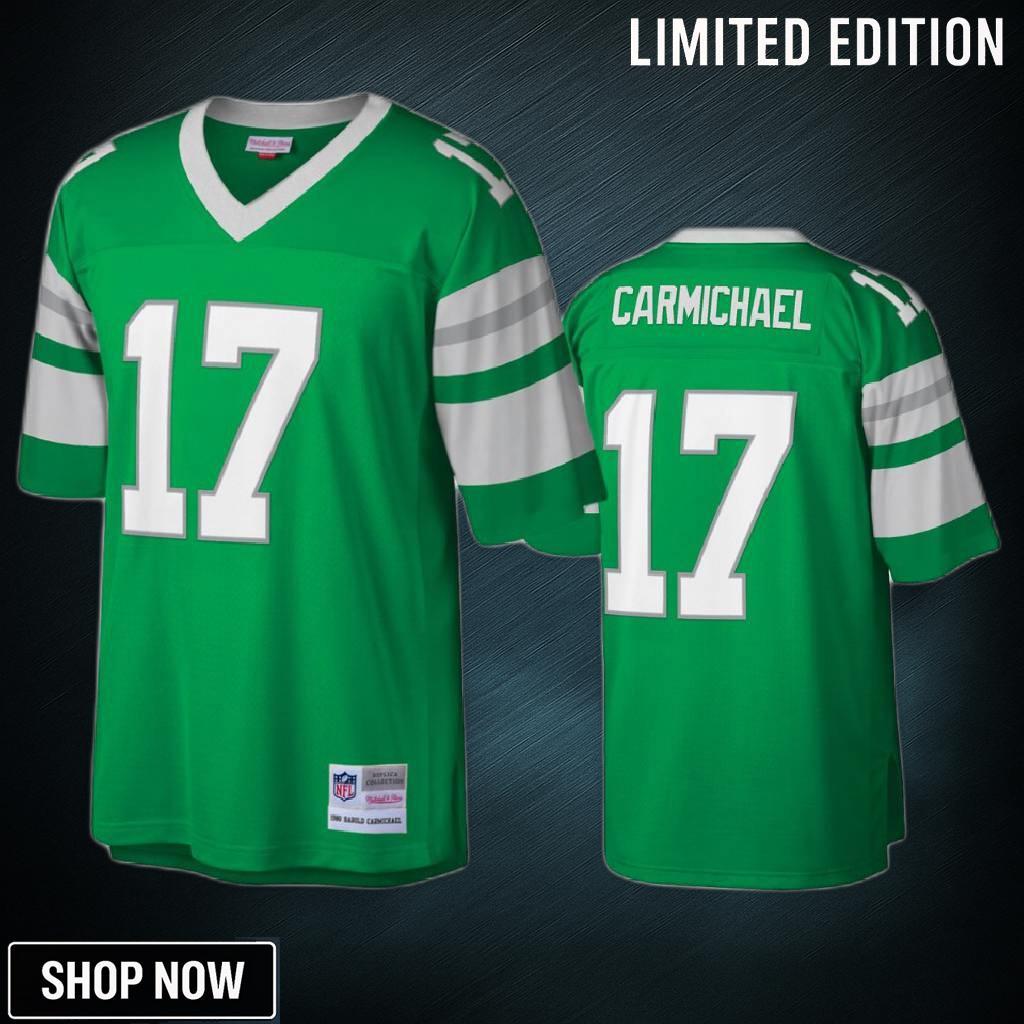Philadelphia Eagles Harold Carmichael Kelly Green Legacy Replica Jersey