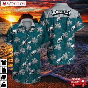 Philadelphia Eagles Hibiscus Pride Hawaiian Shirt