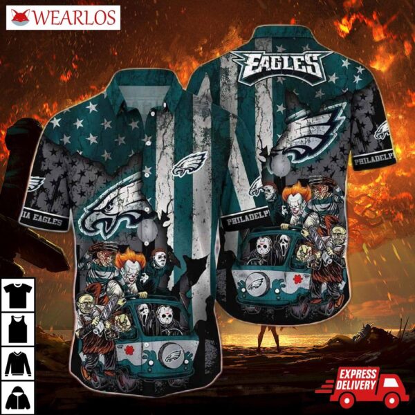 Philadelphia Eagles Horror Roadtrip Hawaiian Shirt