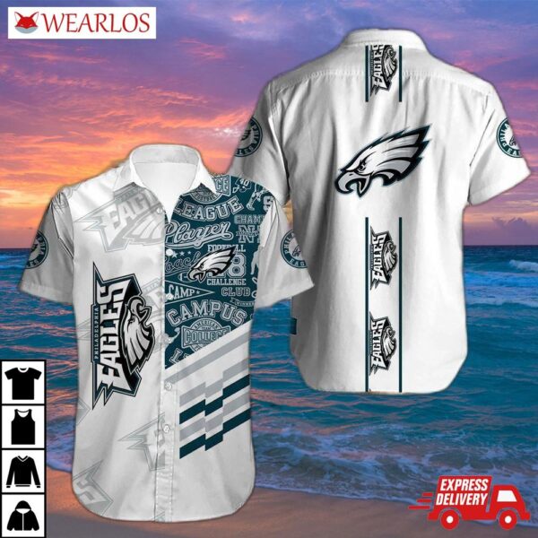 Philadelphia Eagles Retro Campus Hawaiian Shirt