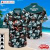 Philadelphia Eagles Tropical Blooms Hawaiian Shirt