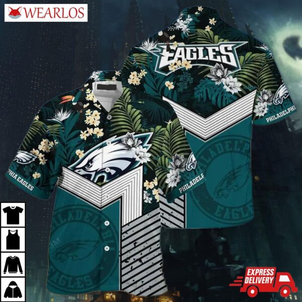Philadelphia Eagles Tropical Fusion Hawaiian Shirt