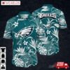 Philadelphia Eagles Tropical Paradise Floral Hawaiian Shirt