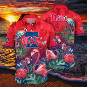 Philadelphia Phillies Flamingo Escape Hawaiian Shirt
