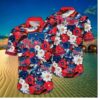 Philadelphia Phillies Floral Wave Hawaiian Shirt