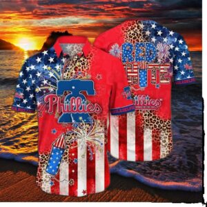 Philadelphia Phillies Patriotic Celebration Hawaiian Shirt