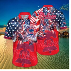 Philadelphia Phillies Stars And Fireworks Celebration Hawaiian Shirt