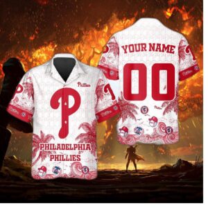 Philadelphia Phillies Tropical Logo Hawaiian Shirt