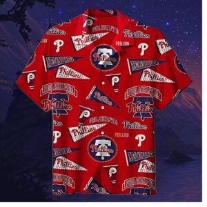 Philadelphia Phillies Vintage Pennant Hawaiian Shirt