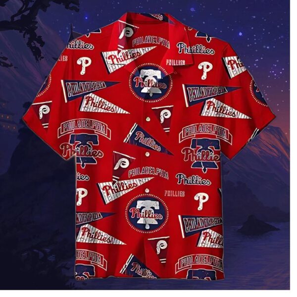 Philadelphia Phillies Vintage Pennant Hawaiian Shirt