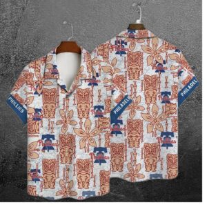 Philadelphia Phillies Vintage Tiki Hawaiian Shirt