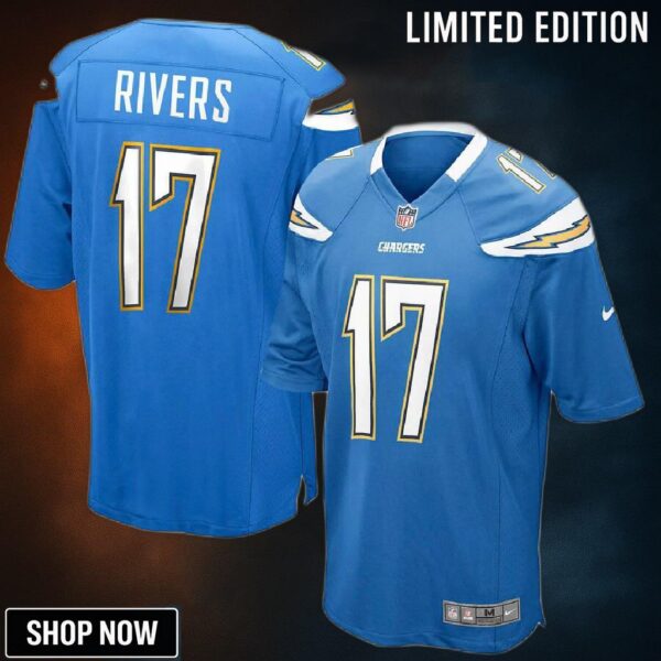 Philip Rivers Los Angeles Chargers Nike Alternate Game Jersey - Powder Blue