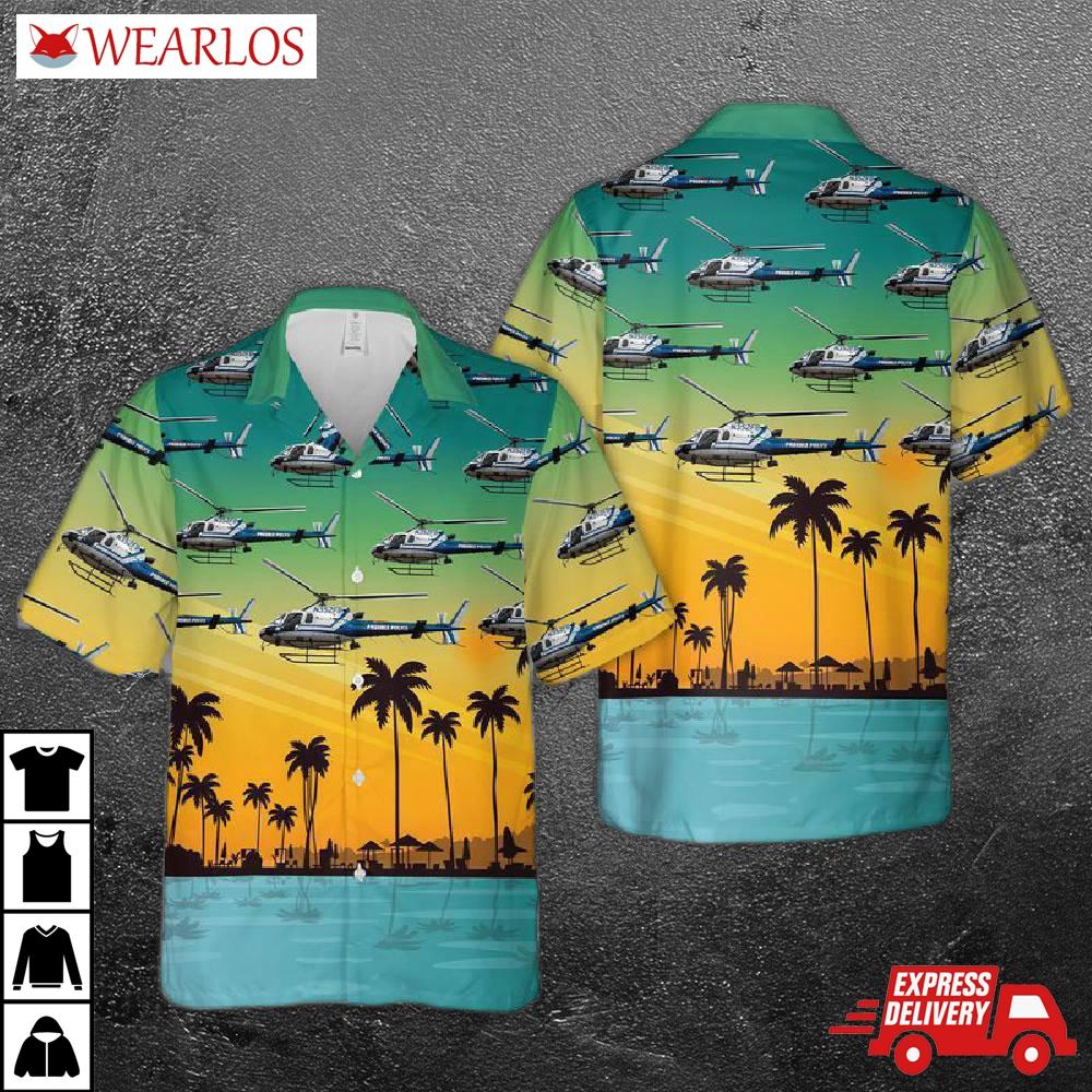 Phoenix Police Helicopter Hawaiian Shirt